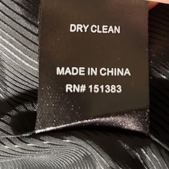 Current Air black double breasted blazer w/satin look lapel - Picture 9 of 13